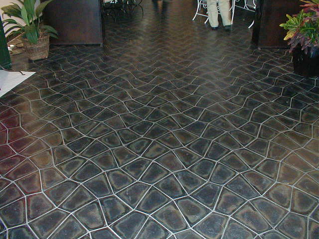 Commercial interior basalt tile